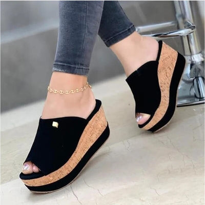 Paola - Platform Wedge Sandals