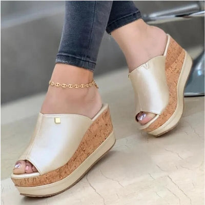 Paola - Platform Wedge Sandals