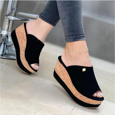 Paola - Platform Wedge Sandals