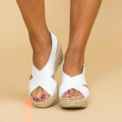 Nancy - Elegant Cross-Strap Sandals